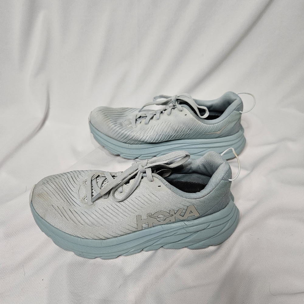 HOKA Light Blue Rincon 3 Running Shoes Sz 6B